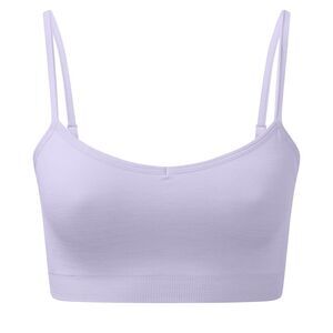 TriDri Womens/Ladies Melange Seamless 3D Sports Bra / Lilac